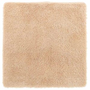 vidaXL Tapis shaggy à poils longs NAVARRA beige 240x240 cm polyester