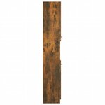 vidaXL Armoire de bain Chêne fumé 32x34x188 5 cm Bois d'ingénierie