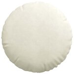 vidaXL Coussins de siège 2 pc Velours Crème Ø50 x 19 cm