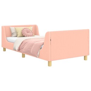 vidaXL Cadre de lit pour enfants avec tête de lit Rose 90 x 200 cm