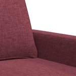vidaXL Fauteuil Rouge bordeaux 60 cm Tissu