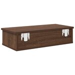 vidaXL Étagère murale avec tiroirs chêne marron bois d'ingénierie