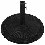 vidaXL Socle de parasol Noir 45x45x30 cm Fonte