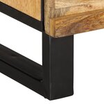 vidaXL Meuble TV 100x34x46 cm bois massif de manguier brut