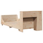 vidaXL Cadre de lit sans matelas 90x200 cm bois de pin massif