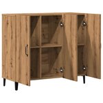 vidaXL Buffet chêne artisanal 90x34x80 cm bois d'ingénierie