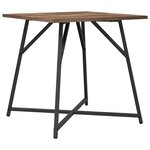 vidaXL Ensemble de tables d'appoint 2 Pièces Chêne fumé et noir