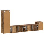 vidaXL Ensemble meuble TV 3 Pièces Bois ancien Bois d'ingénierie