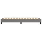 vidaXL Cadre de lit à ressorts gris foncé 90x200 cm tissu