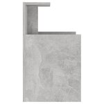 vidaXL Tables de chevet 2 Pièces Gris béton 40x35x60 cm Aggloméré