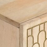 vidaXL Meuble TV 105x33x46 cm Bois massif de manguier