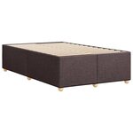 vidaXL Cadre de lit marron foncé 120x190 cm tissu