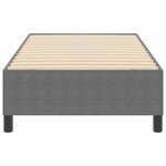 vidaXL Lit à ressorts Gris clair 100 x 200 cm Tissu en velours côtelé