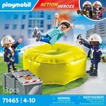 PLAYMOBIL 71465 - Pompiers avec coussin de sauvetage