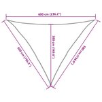 vidaXL Voile d'ombrage 160 g/m² Terre cuite 5x5x6 m PEHD
