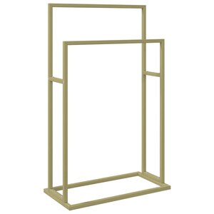 vidaXL Porte-serviettes sur pied Doré 48x24x78 5 cm Fer