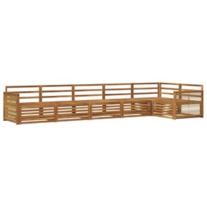 vidaXL Ensemble de canapés d'extérieur 6 pc Naturel