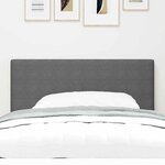 Tête de lit LED vidaXL Design Simple Gris Clair 80 cm Tissu Velours Côtelé