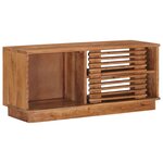 vidaXL Meuble TV avec stockage avec porte Naturel 90 x 30 x 40 cm