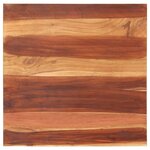 vidaXL Dessus de table Bois solide 25-27 mm 70x70 cm