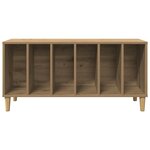 vidaXL Armoire à disques chêne artisanal 100x38x48cm bois d'ingénierie