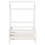 vidaXL Cadre de lit avec toit blanc 80x200 cm bois massif de pin