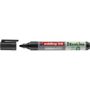 Marqueur pour Tableaux Blancs Ecoline 28 Noir Pointe Ronde 1 5-3 mm EDDING