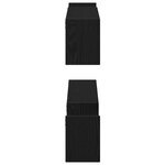 Étagère murale vidaXL 2 Pièces Chêne noir 100x15x70 cm Bois d'ingénierie