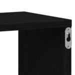 vidaXL Étagères murales cube 2 Pièces chêne noir 100x15x30 cm bois