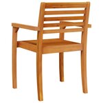 vidaXL Chaises de jardin lot de 6 59x55x85 bois massif d'acacia