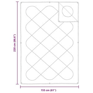 vidaXL Duvet avec Oreiller 2 Pièces Blanc 155 x 220 cm Microfibre