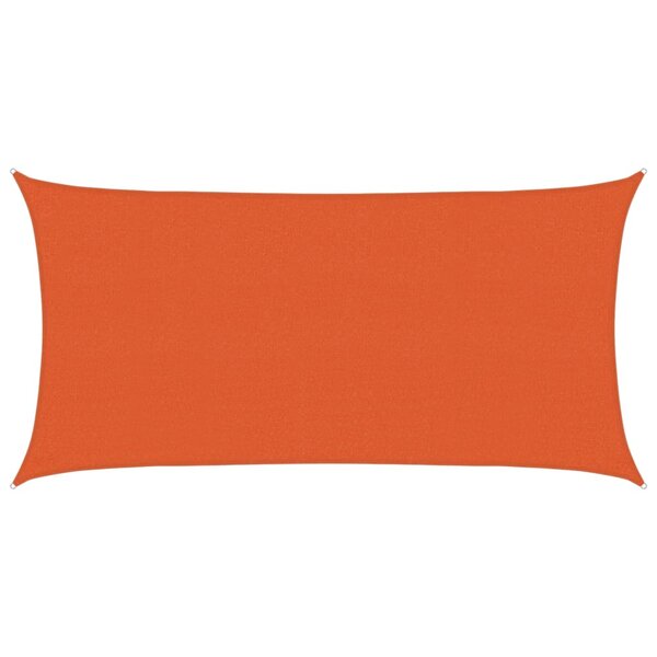 vidaXL Voile d'ombrage 160 g/m² Orange 2x4 m PEHD