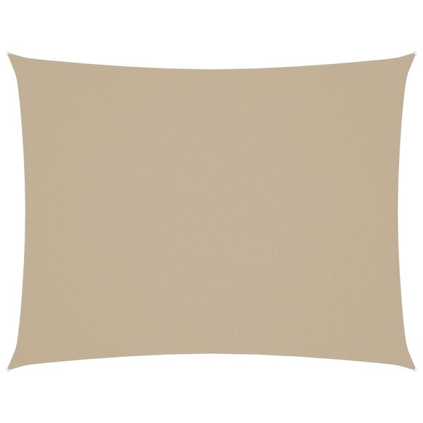 vidaXL Voile de parasol tissu oxford rectangulaire 3x4 m beige