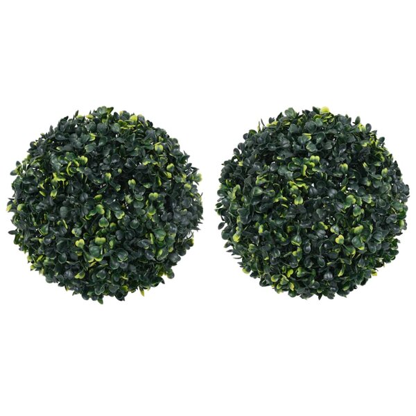 vidaXL Boules de buis artificielles 2 Pièces 45 cm