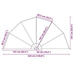 vidaXL Auvent latéral pliable de terrasse Terre cuite 160 cm