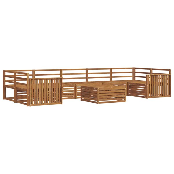vidaXL Ensemble de canapés d'extérieur 8 pc Naturel