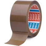Ruban Adhésif d'emballage tesaPack PP Silencieux 50mmx66 mm Marron x 6 TESA