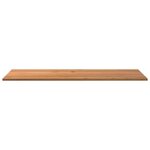 vidaXL Dessus de bureau marron clair bois chêne massif rectangulaire