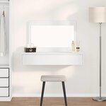 vidaXL Table de Toilette Blanc 100 x 40 x 70 cm Bois d'ingénierie