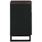 vidaXL Cabinet de chevet Noyer 50 x 33 x 60 cm bois de manguier massif