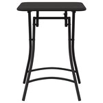 Table de jardin pliable vidaXL - Anthracite - 55x55x73 cm - Acier