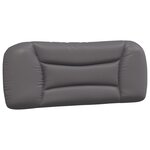 vidaXL Cadre de lit avec LED sans matelas gris 100x200 cm