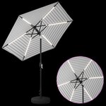 vidaXL Parasol de jardin avec lumières LED et base 230 x 230 cm