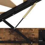 vidaXL Cadre de lit ottoman Chêne fumé 193 x 75 5 x 25 cm