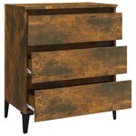 vidaXL Buffet Chêne fumé 60x35x69 cm Bois d'ingénierie