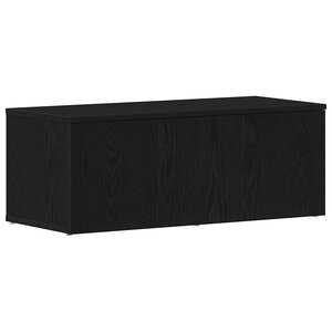 vidaXL Meuble TV avec tiroir Noir 80 x 34 x 30 cm Bois d'ingénierie