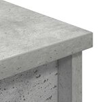 vidaXL Buffet haut gris béton 37 5x35x180 cm bois d'ingénierie