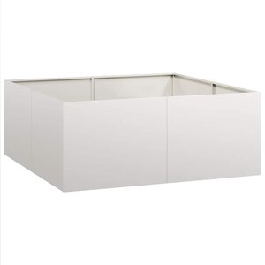 vidaXL Jardinière 100x100x40 cm acier inoxydable