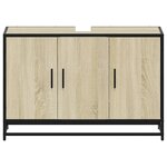 vidaXL Armoire de lavabo de salle de bain chêne sonoma 90x33x60 cm