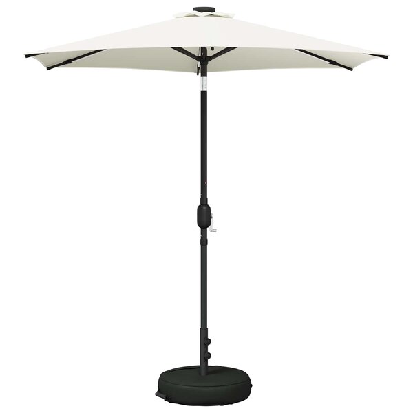 vidaXL Parasol de jardin avec lumières LED et base 230 x 230 cm